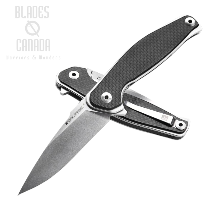 Real Steel E771 Sea Eagle Folding Knife, Gentleman Edition, Carbon Fiber, 7153